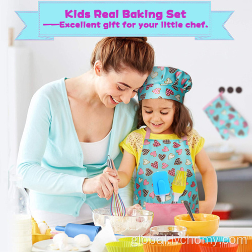 Kids Baking Set Kids Kitchen Silicone cooking and baking set Supplier